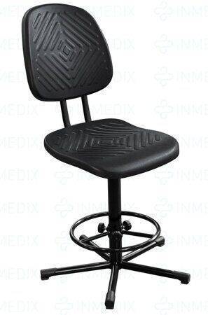 Купить  КР10-2(1) (винтовая опора) Стул промышленный, сиденье и спинка полиуретан КР10-2(1) INMEDIX по лучшей цене с доставкой - интернет-магазин Прогрессивные решения
